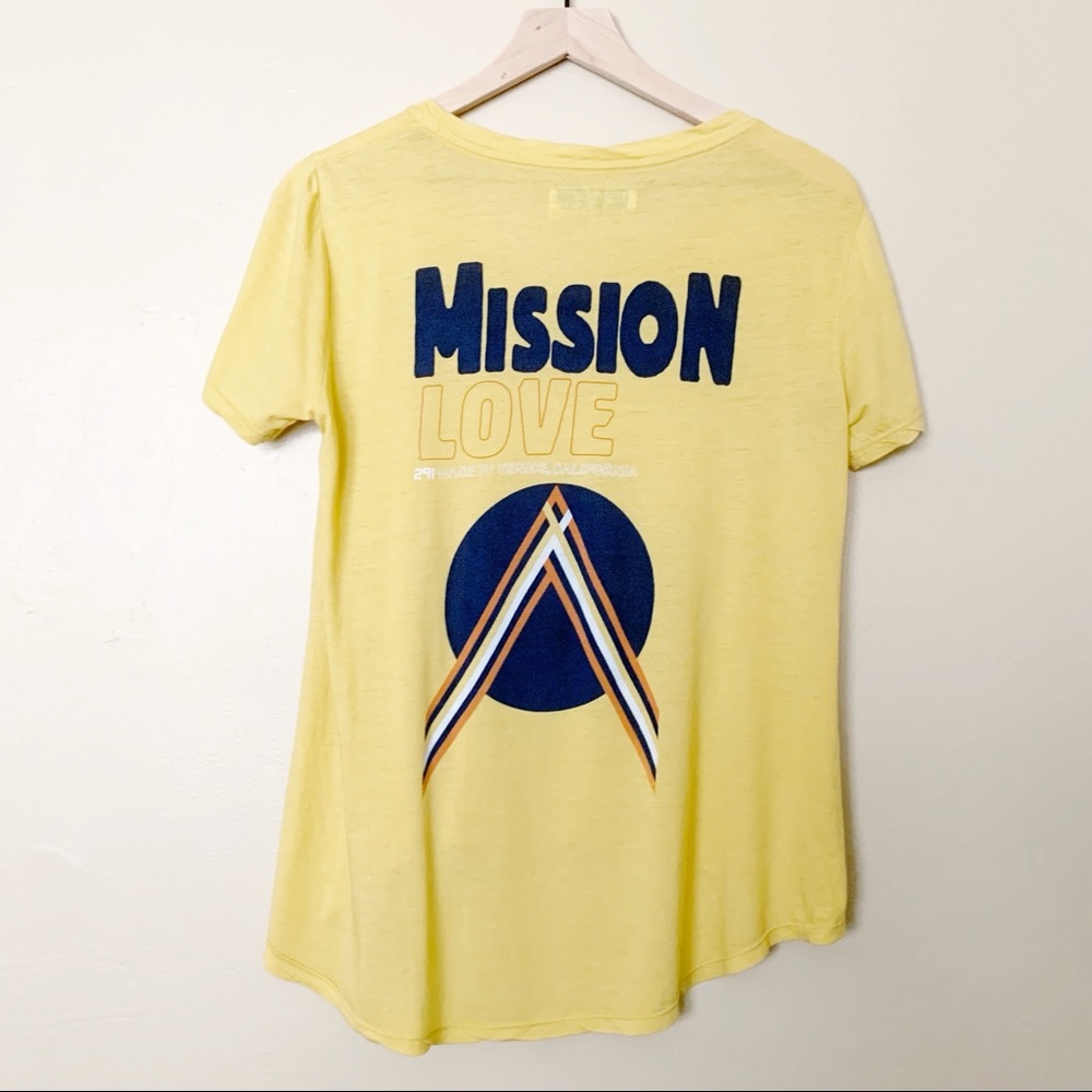 291 Venice Mission Love Tee Mustard Size 01/Small